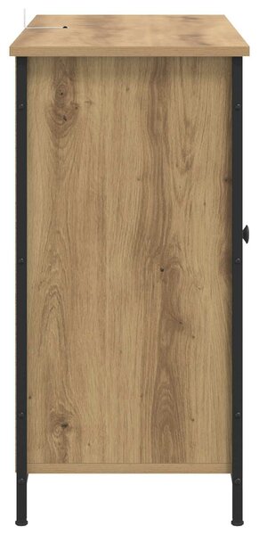 VidaXL Széf Kézműves Tölgy 100 x 35 x 70 cm Szerelt Fa