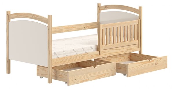Gyerekágy fából z tablica suchoscieralna Amely 80x190 Certyfikat - Limetka - Konec série