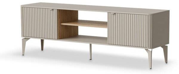 TV-szekrény, 160 cm, kasmír / cremona tölgy - DOUCETTE