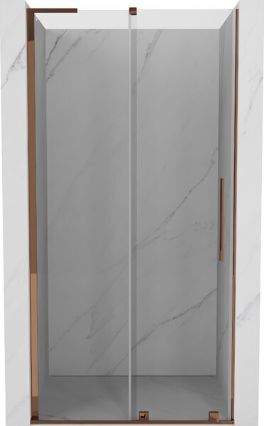 Mexen Velar L, tolózuhanyajtó nyitáshoz 90 cm, 8 mm átlátszó üveg, rózsaszín arany, 871-090-003-01-60