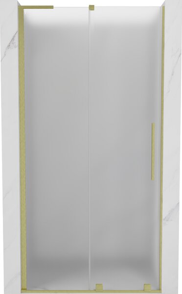 Mexen Velar L, tolózuhanyajtó nyílásig 90 cm, 8 mm-es matt üveg, arany matt, 871-090-003-31-55