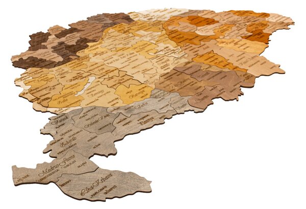 Natura Products 3D Fali Puzzle - Nagy-Magyarország Területe Országonként