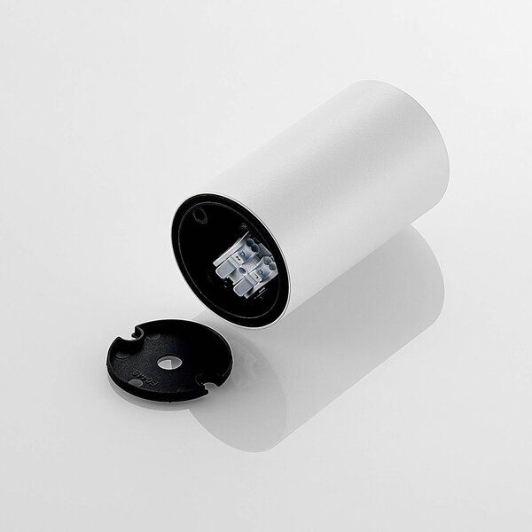 Arcchio downlight Olivir, fehér, fém, Ø 6cm, GU10, IP44, dimmelhető, Fehér / opál, Folyosó, Alumínium, Modern