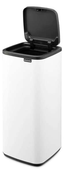 Szemétgyűjtő Brabantia Bo Touch 1010121, 30 L, Lágy és csendes nyitás, Nagy nyílás, Fehér