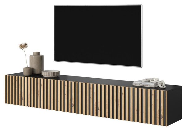 Tv szekrény/asztal Tenessie 175 (fekete + artisan tölgy). 1098790