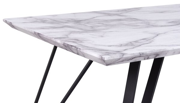 Étkezőasztal MOLDEN Márvány/fekete 150 cm 80 cm