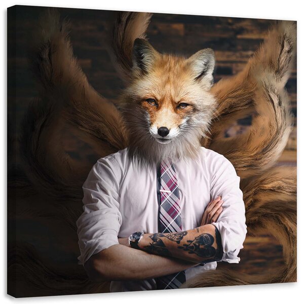 Gario Vászonkép Foxy elnök - Zehem Chong Méret: 30 x 30 cm