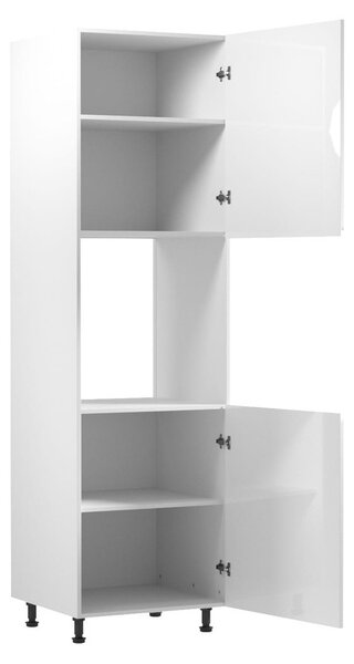 Vysoká kuchyňská skříňka ASPEN D60P-P/L - bílá/bílá Otevírání vlevo