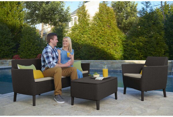 Keter SALEMO 3 SEATER MŰRATTAN KERTI BÚTOR SZETT