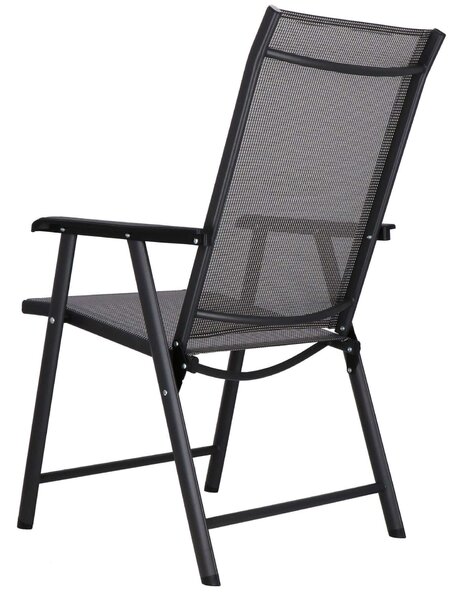 Springos összecsukható kerti Szék 57x69x105cm - Szürke
