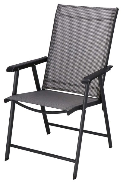 Springos összecsukható kerti Szék 57x69x105cm - Szürke