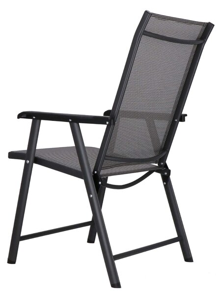 Springos összecsukható kerti Szék 57x69x105cm - Szürke