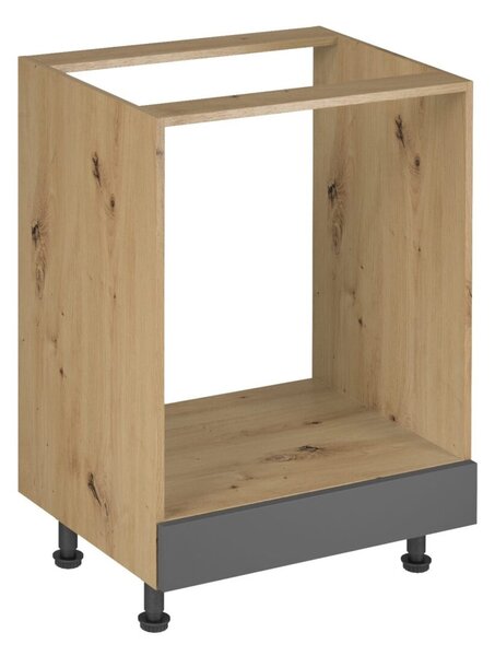 LANGEN D60ZK alsó konyhaszekrény Artisan tölgy/szürke