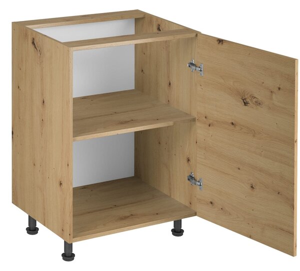 LANGEN D60-P/L alsó konyhaszekrény Artisan tölgy/bézs