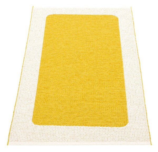 Mustársárga-krémszínű kültéri-beltéri szőnyeg 70x120 cm Ilda Mustard – Pappelina