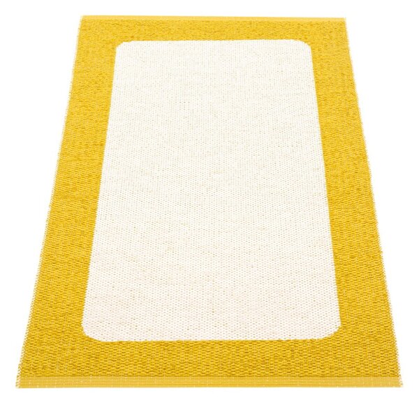 Mustársárga-krémszínű kültéri-beltéri szőnyeg 70x120 cm Ilda Mustard – Pappelina