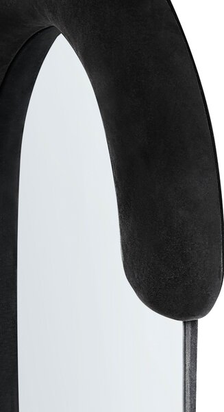 Falitükör LOCHES 54 cm 158 cm Bársony Fekete
