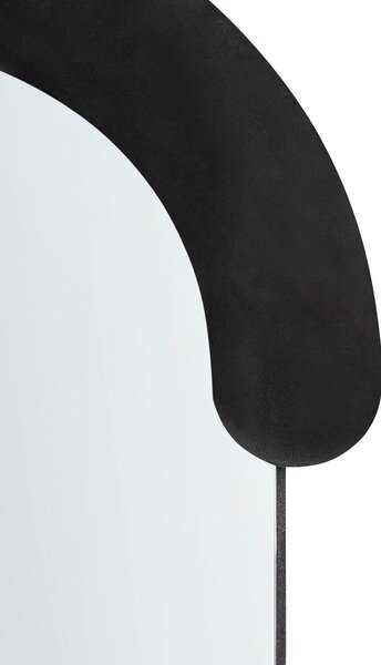 Falitükör LOCHES 54 cm 158 cm Bársony Fekete