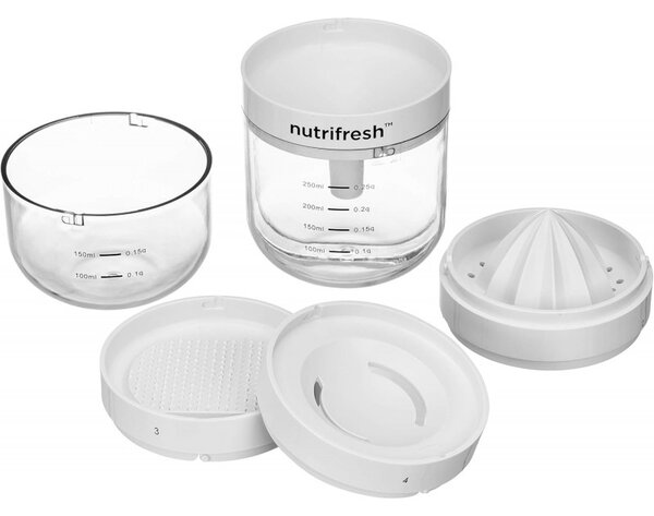 NUTRIFRESH multifunkciós konyhai segédeszköz 6 az 1-ben, fehér