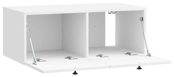 Fali TV szekrény Magasfényű Fehér 78,5 x 41 x 30 cm Szerelt Fa