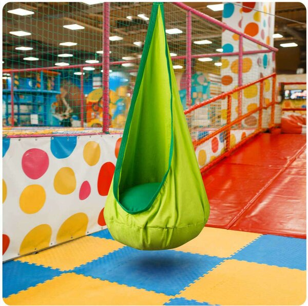 NeoSport egyszemélyes Csepphinta, párnás, 140x55 cm, 80 kg - Zöld