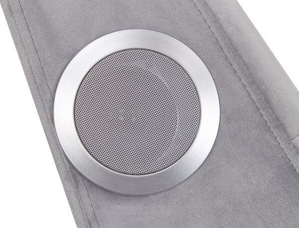 Dívány SIMORRE Bársony Szürke Beépített Bluetooth Hangszóróval