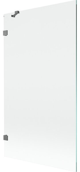 Mexen, Mexen Lunar 1 szárnyú kádparaván 100 x 150 cm, átlátszó, vörösöntvény - 897-100-000-95-00