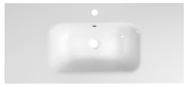 Sapho Sapho, SIDRA mosdó 101x46cm, öntött márvány, fehér, SD101