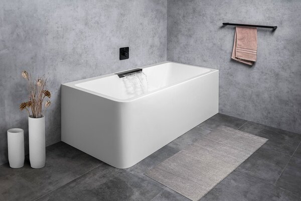 Polysan Polysan, CASCATA L MONOLITH téglalap alakú kád 180x80x60cm, kaszkád rozsdamentes acél, 73836ML.100