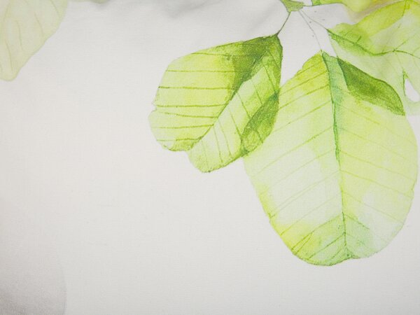 2 db díszpárna PEPEROMIA Pamut 45 x 45 cm Fehér Növénymintás