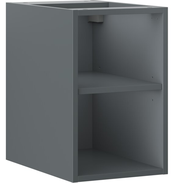 Mexen Box-A, nyitott szekrény polccal 30 cm, grafit matt, 91AX2-0300-470-0-66