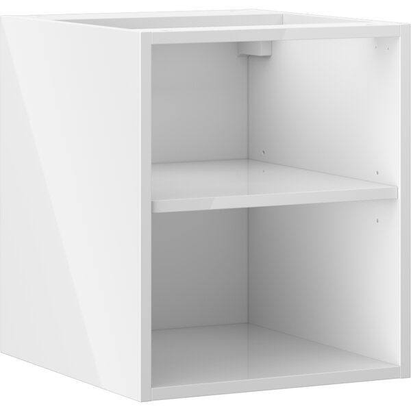 Mexen Box-A, nyitott szekrény polccal 40 cm, fényes fehér, 91AX2-0400-470-0-00