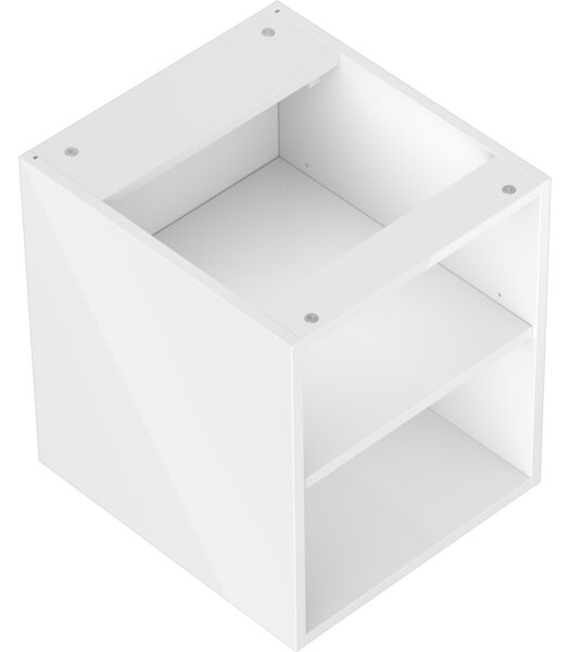 Mexen Box-A, nyitott szekrény polccal 40 cm, fényes fehér, 91AX2-0400-470-0-00