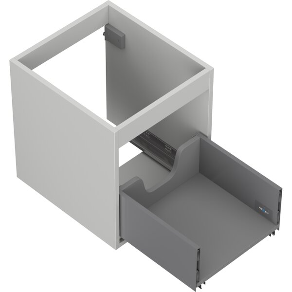 Mexen Box-A, fali szekrény 40 cm, 1 fiók, matt szürke, 91AX0-0400-470-1-62