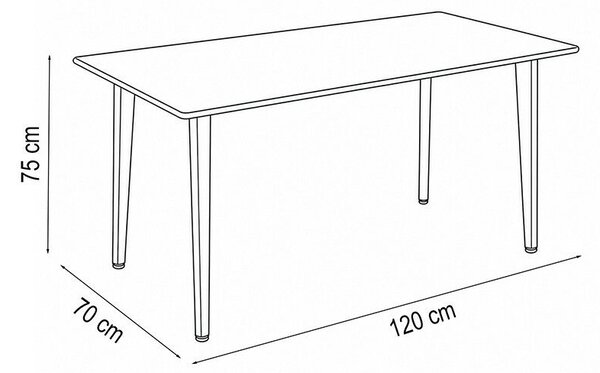 Leziter Silla 120 4+1 étkező garnitúra fehér-szürke