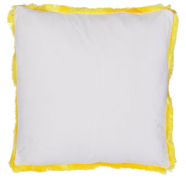 2 db díszpárna MANJU Bársony 45 x 45 cm Sárga Állatmintás