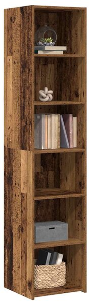 VidaXL Széf Antik Fa 40 x 41 x 185 cm Szerelt Fa