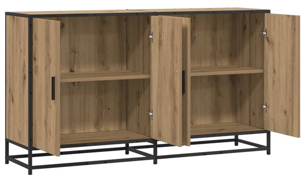 VidaXL Széf Kézműves Tölgy 134 x 35 x 76 cm Szerelt Fa