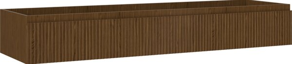 Mexen Rivel, fürdőszobaszekrény 160 cm, 1 fiók, rovátkolt, diófa, 91A20-16023-1-BF86