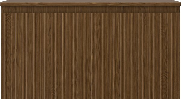 Mexen Rivel, fürdőszobaszekrény 90 cm-es munkalappal, 1 fiókkal, rovátkolt, diófa, 91A20-09047-1-BFC86