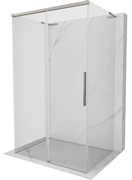 Mexen Rox-3SL, 3-falú zuhanykabin 120 x 95 cm, 8 mm-es átlátszó üveg, acélprofil, 8C2L-120-095-97-00-3S