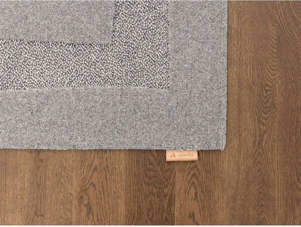 Szürke gyapjú szőnyeg 200x300 cm Morphic Rocca – Agnella