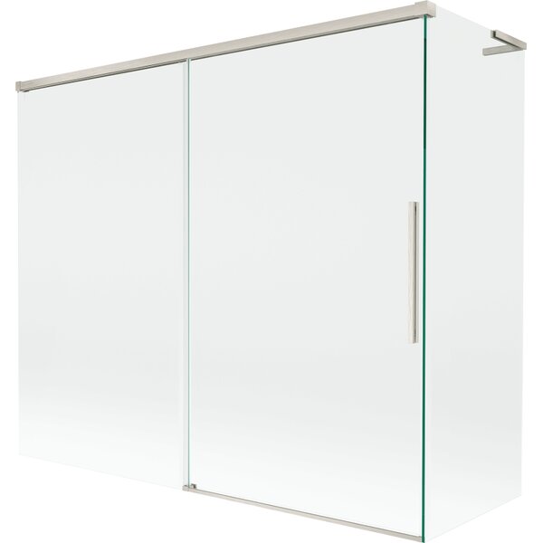 Mexen Rox, L tolóajtós, kétszárnyú kádparaván 180 + 80 x 150 cm, 8 mm-es átlátszó üveg, acélprofil, 8C9L-180-080-97-00