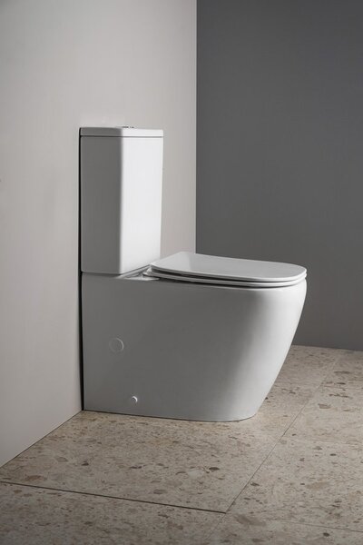 Sapho Sapho, IMALA kombi WC, Vortex Rimless, alsó/hátsó lefolyó, fehér, PC107V
