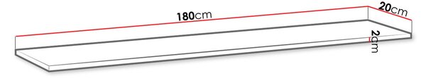 Nappali polc RIONATA 1 - grafit