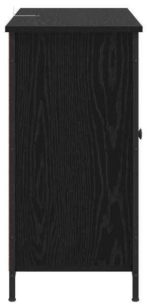 VidaXL Széf Fekete Tölgy 100 x 35 x 70 cm Szerelt Fa