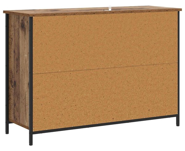 VidaXL Széf Antik Fa 100 x 35 x 70 cm Szerelt Fa