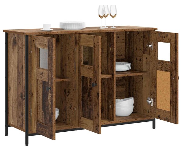 VidaXL Széf Antik Fa 100 x 35 x 70 cm Szerelt Fa