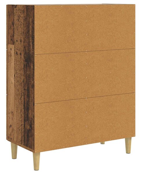 VidaXL Széf Antik Fa 69,5 x 34 x 90 cm Szerelt Fa