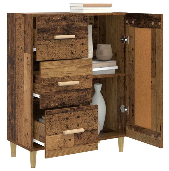 VidaXL Széf Antik Fa 69,5 x 34 x 90 cm Szerelt Fa